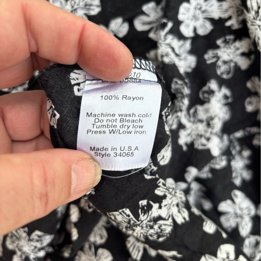 Uncle Frank Black and White Floral Mini Dress with embroidered detailing - Picture 5 of 5